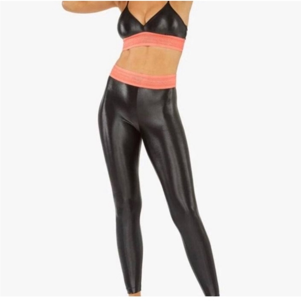 Koral Black Lustrous Full Length leggings Aden